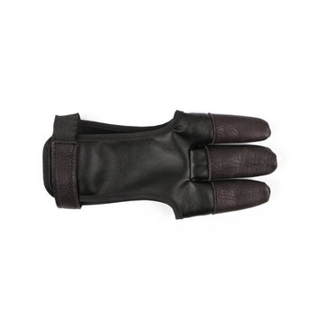 Cow Leather Black Archery Finger Hand Tab
