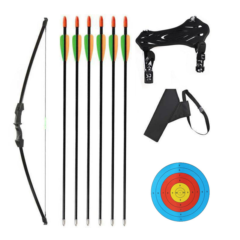 45 15lbs Kids Takedown Bow Arrows Quiver Kit Archery
