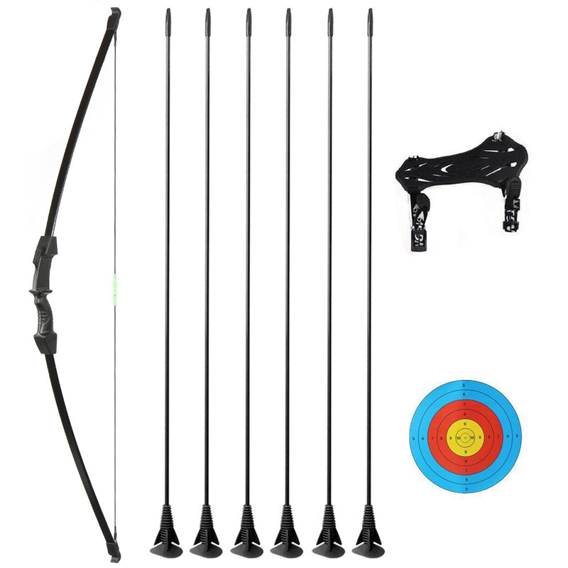 Kids Takedown Bow Sucker Arrows Kit Archery 15lbs