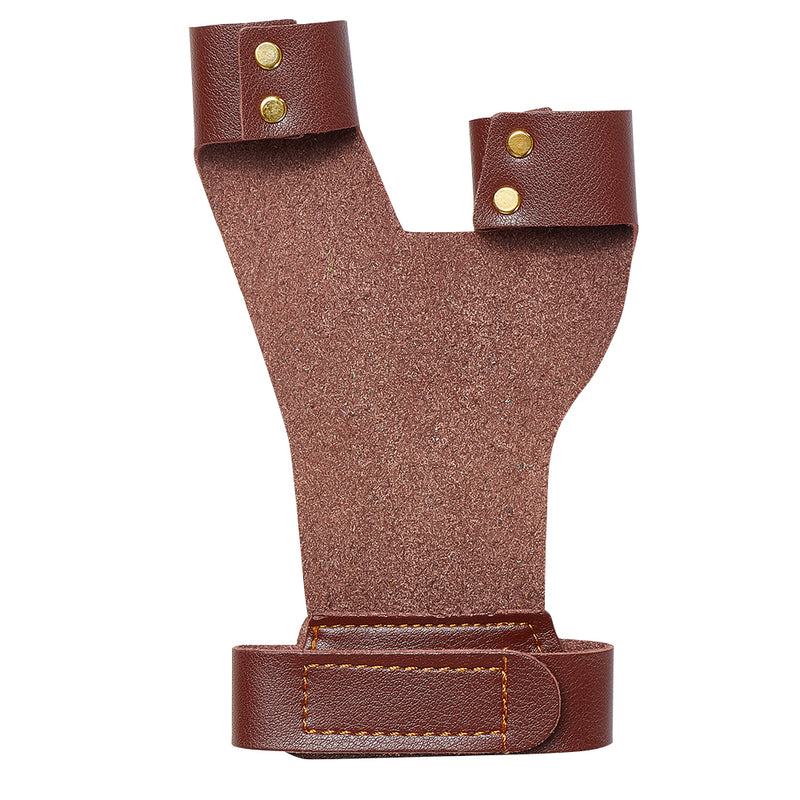Brown Archery Hand Finger Guard