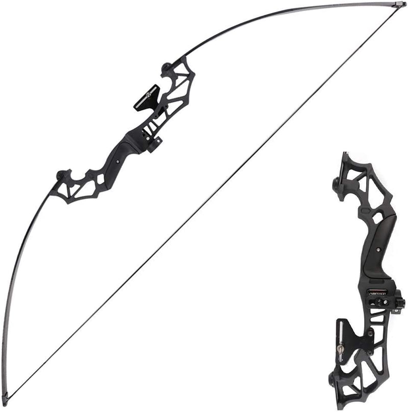 TopArchery Leopard Takedown Recurve Bow Archery Hunting Target Black Alloy Riser Right Hand 30/40lbs