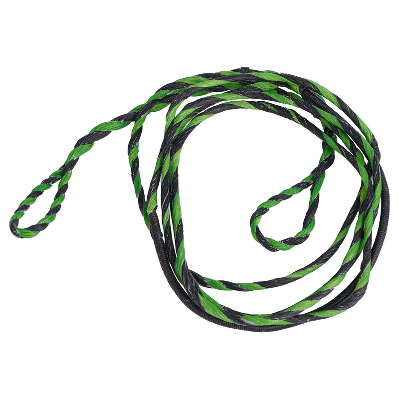 53"/57" Black/Green Flemish Twist Bowstring For Takedown Hunting Bow